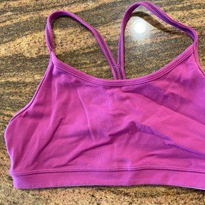 Lululemon Flow Y Bra, size 6, small Purple